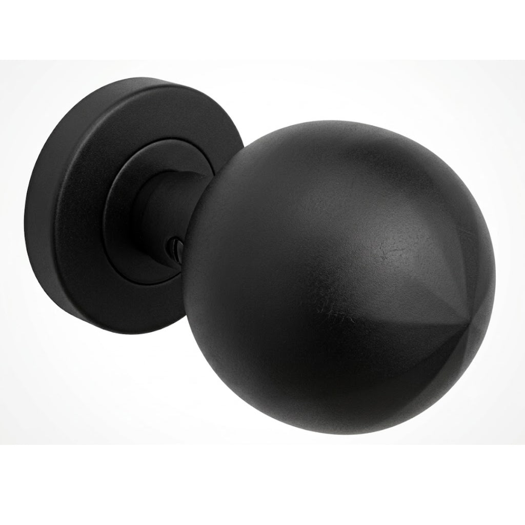 Pomo Fijo Esférico Negro