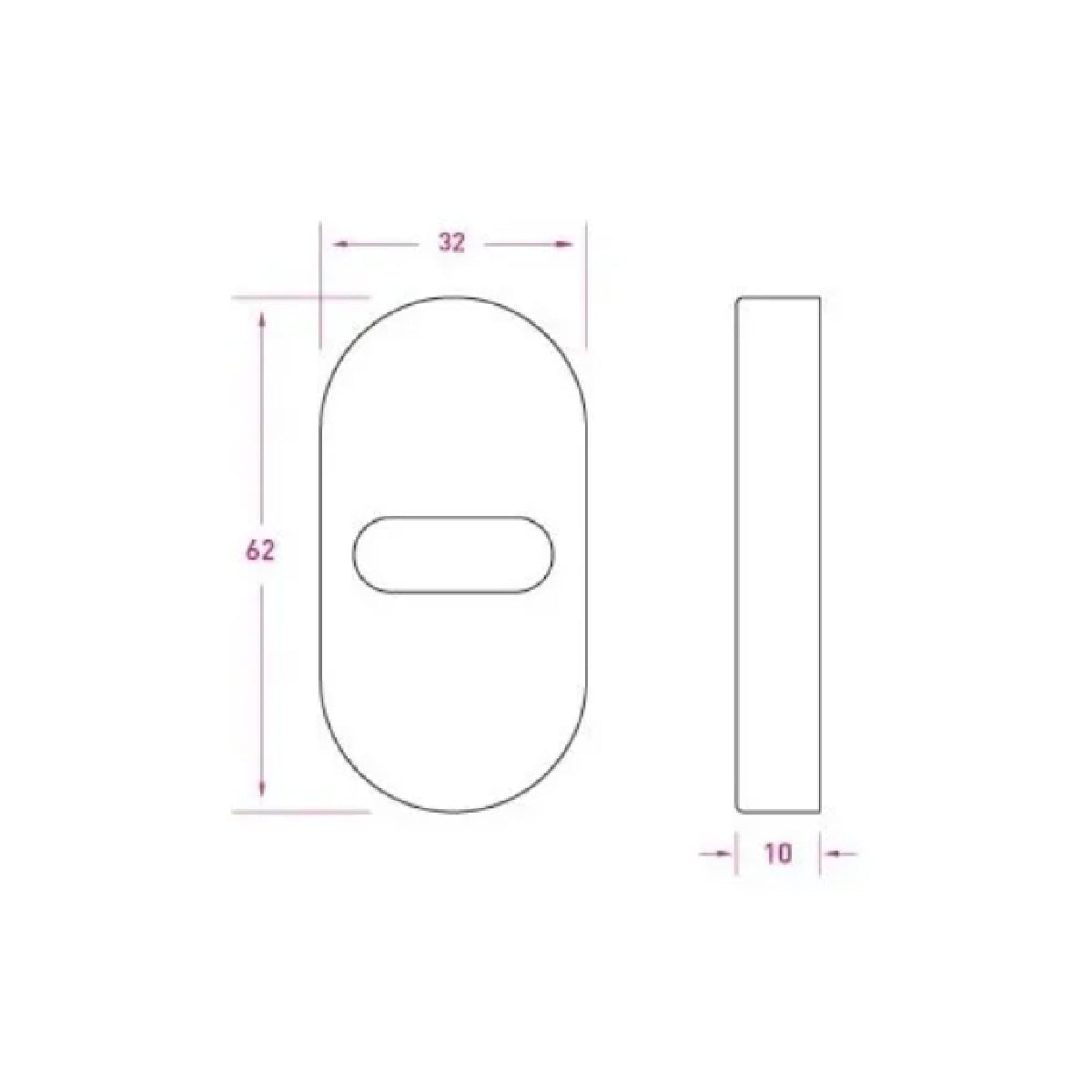 Bocallave Oval Universal Vertical / Horizontal