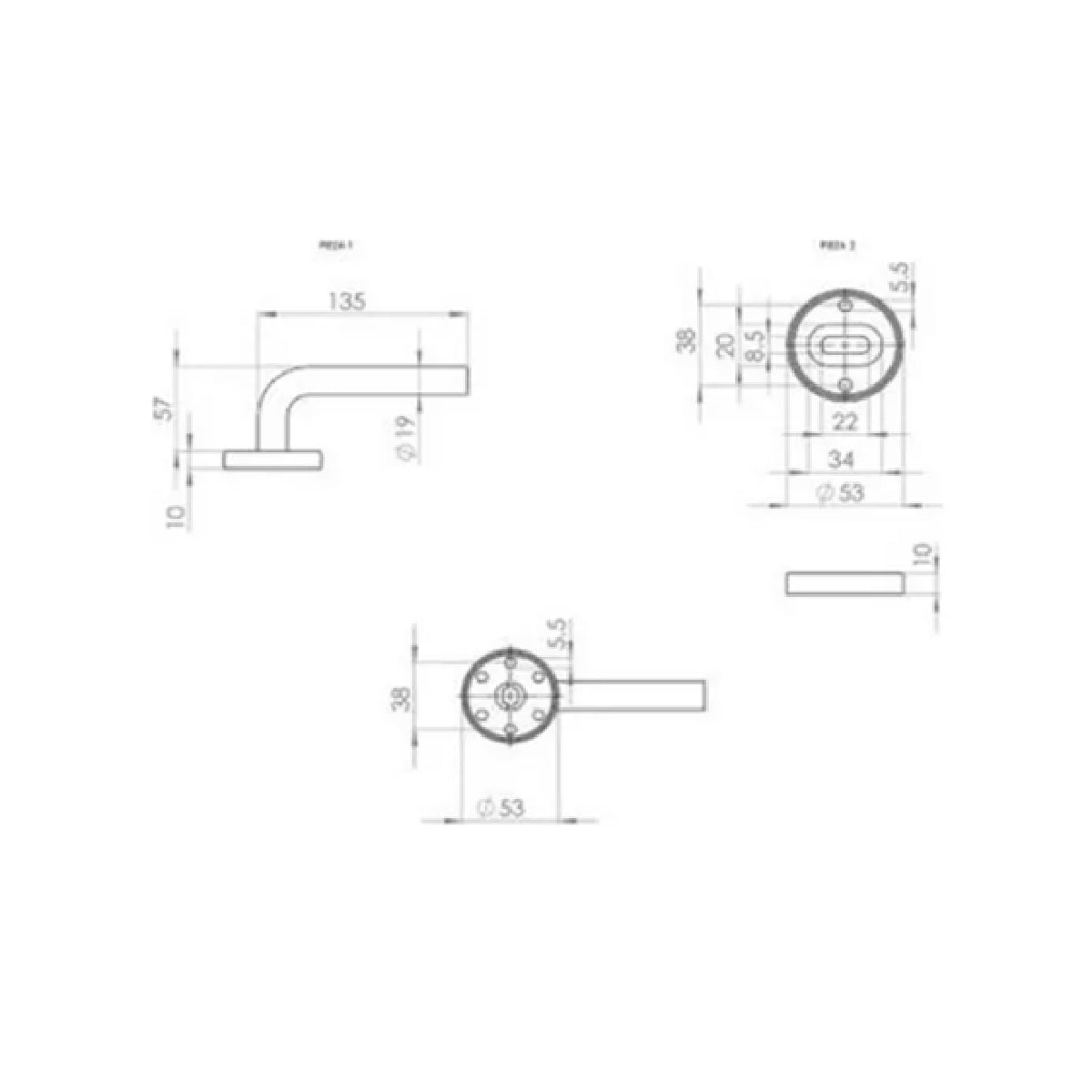 Doble Balancín PFW Modelo TIAKI 19mm