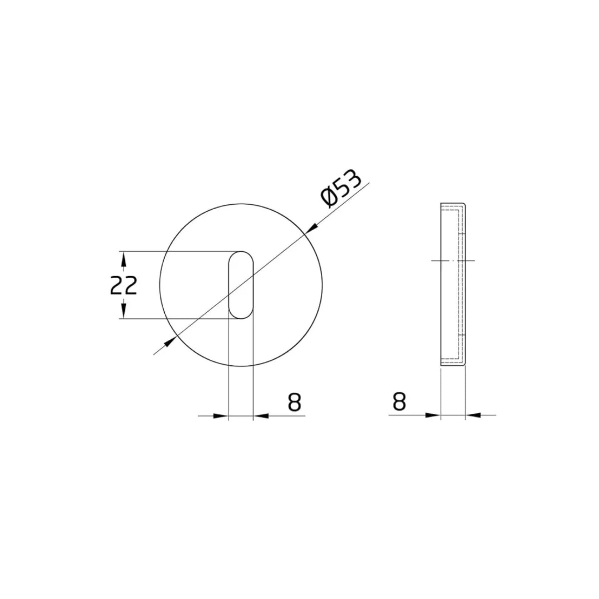 Bocallave Redondo Universal