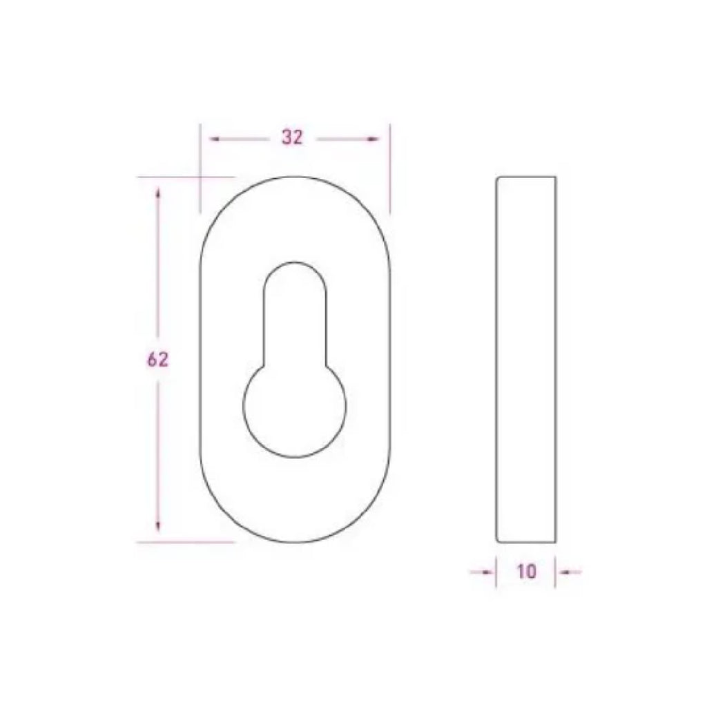 Bocallave Oval Europerfil